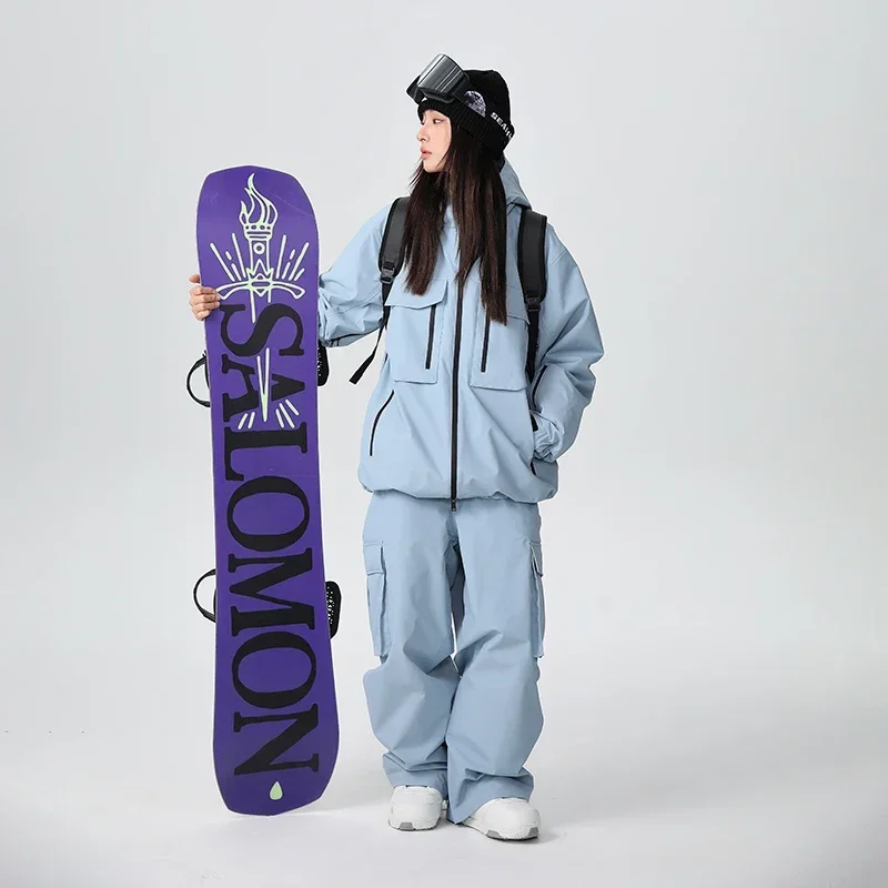 2025 зимние новые женские лыжные костюмы на открытом воздухе ветрозащитный