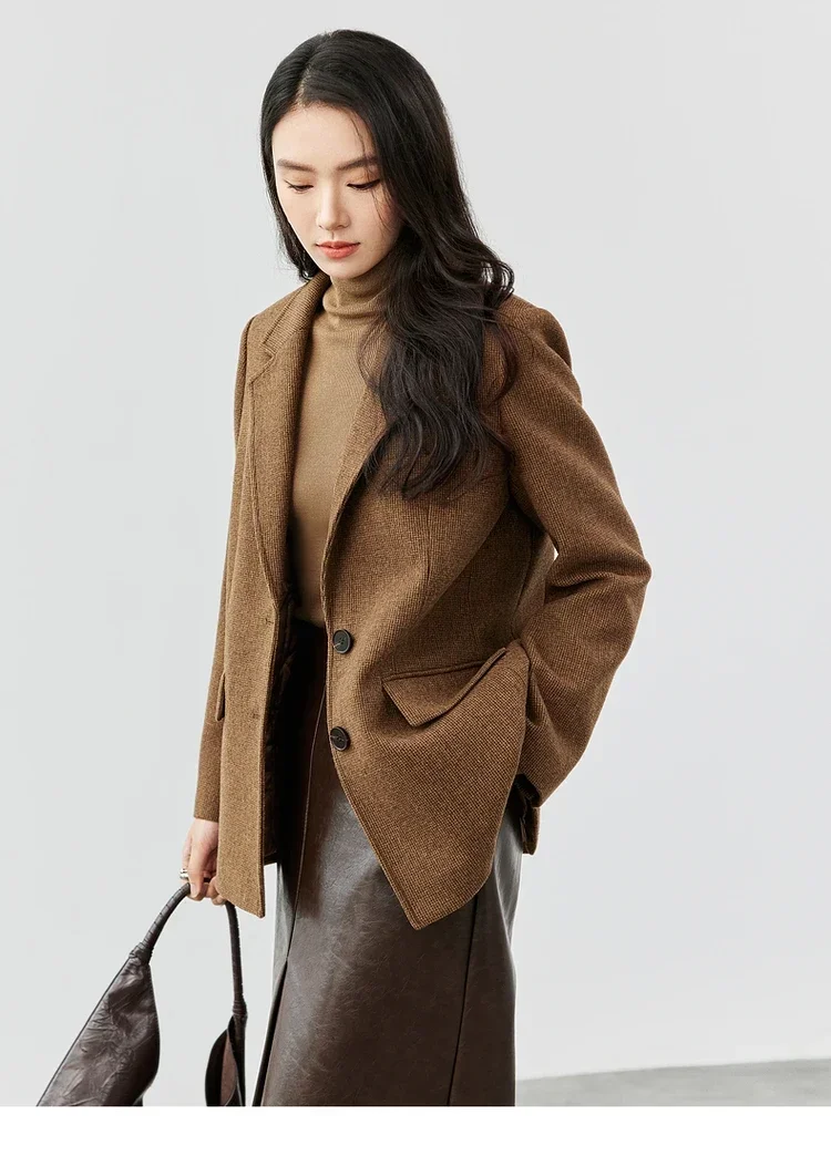 Женский шерстяной пиджак SENTUBILA