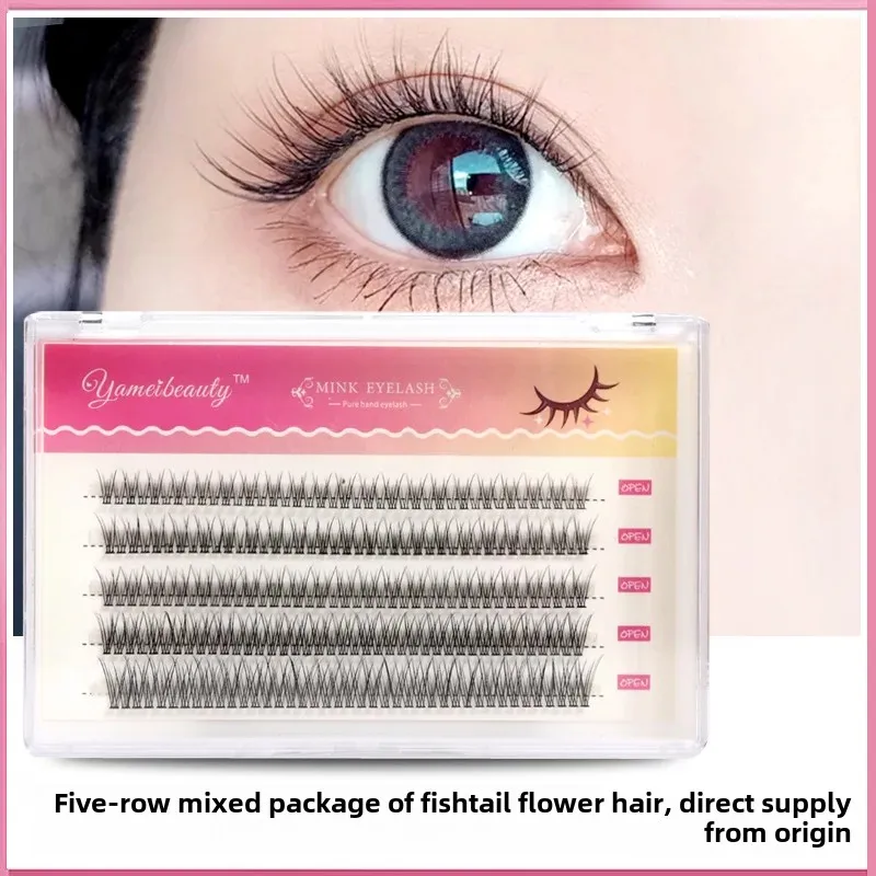 Оптовые партии накладных ресниц премиум-качества с пятью рядами смешанных Basuf