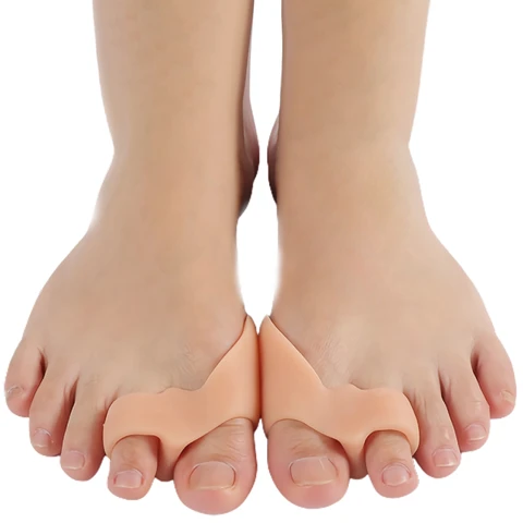 1 пара, силиконовые разделители пальцев ног при вальгусной деформации