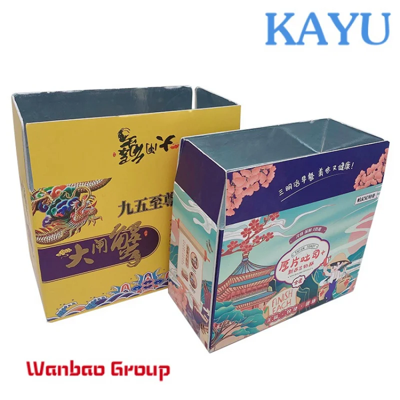 Wholesale Corrugated Aluminum Foil Lined Insulated Shipping Paper Boxes for Frozen food packaging