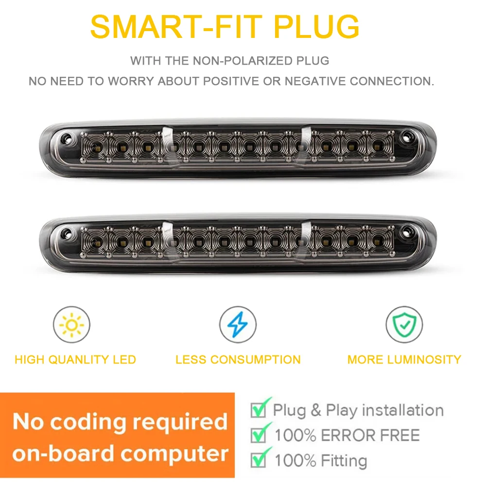 Для Hummer H3T 2009-2010 GMC Sierra 1500 1500HD 2500 3500 2500HD 3500HD третий стоп-сигнал стояночный фонарь с