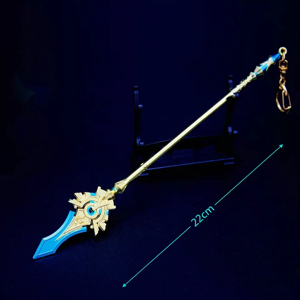 40 Styles Genshin Impact Sword Keychain Alloy Weapon Model Toys Anime ZhongLi Xiao Key Rings Collection Decoration kids Gift | Украшения и