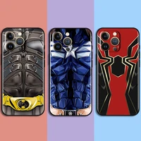avengers hero marvel for apple iphone 13 12 11 pro max mini xs max x xr 6 7 8 plus 5s se2020 soft black phone case cover coque