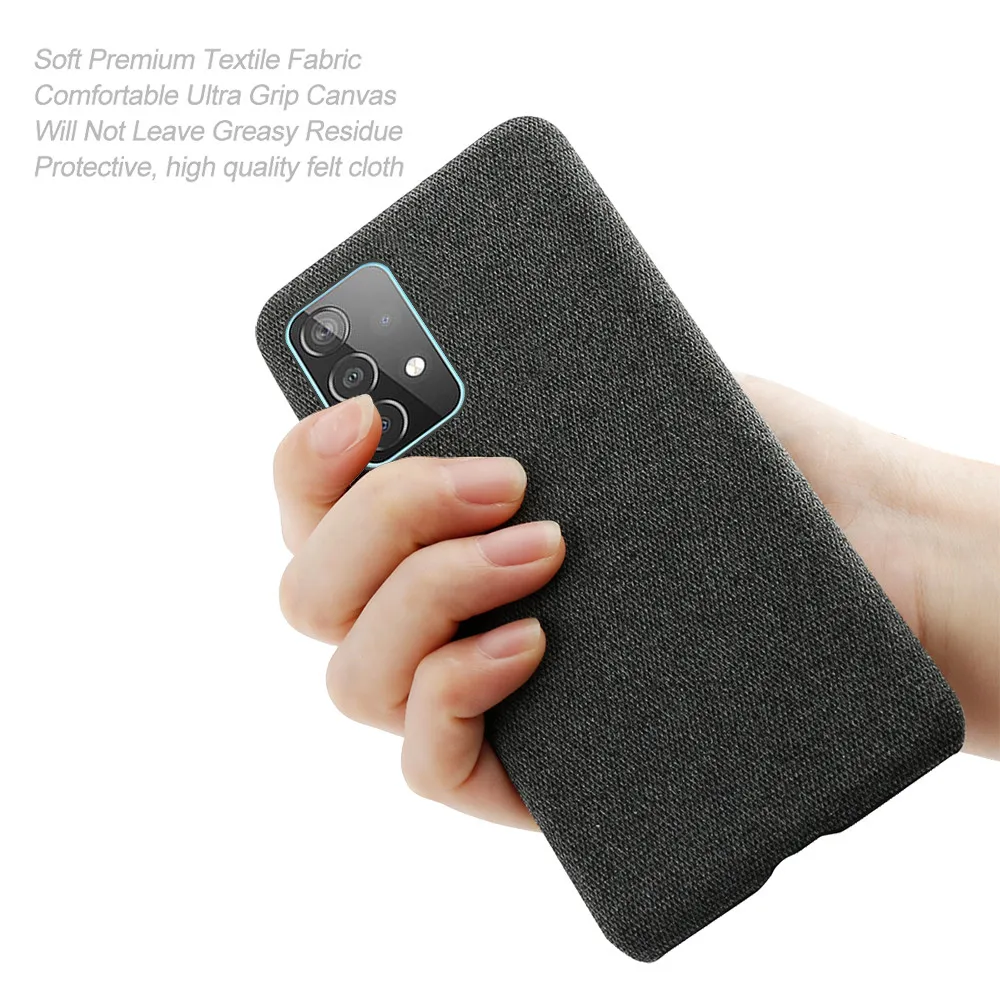 

For Samsung A52 4G 5G Case Slim Soft-Touch Fabric + Hard PC Cover For Samsung A72 A52S 5G Galaxy A 52 72 52S Coque Funda