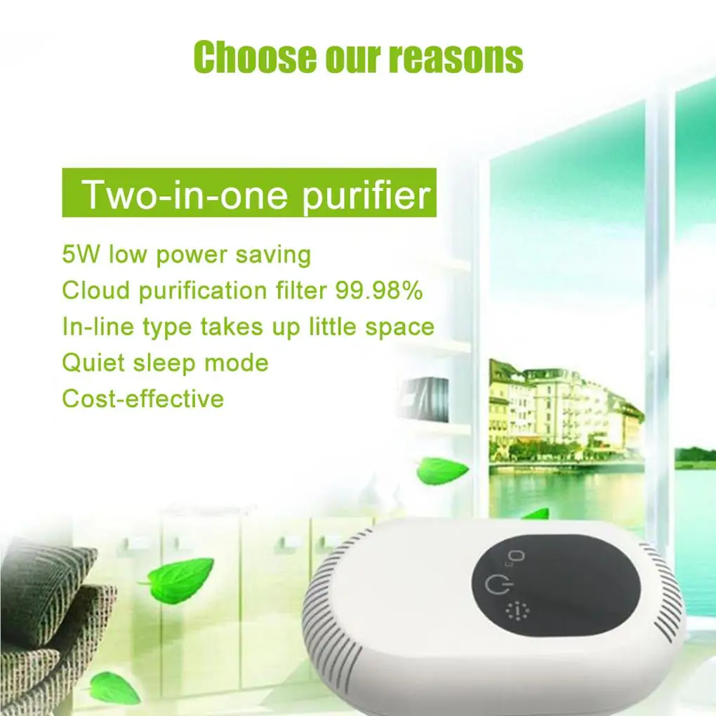 

Portable Odor Eliminating Plug-in Ionic Air Purifier and Ozone Generator for Home or Office