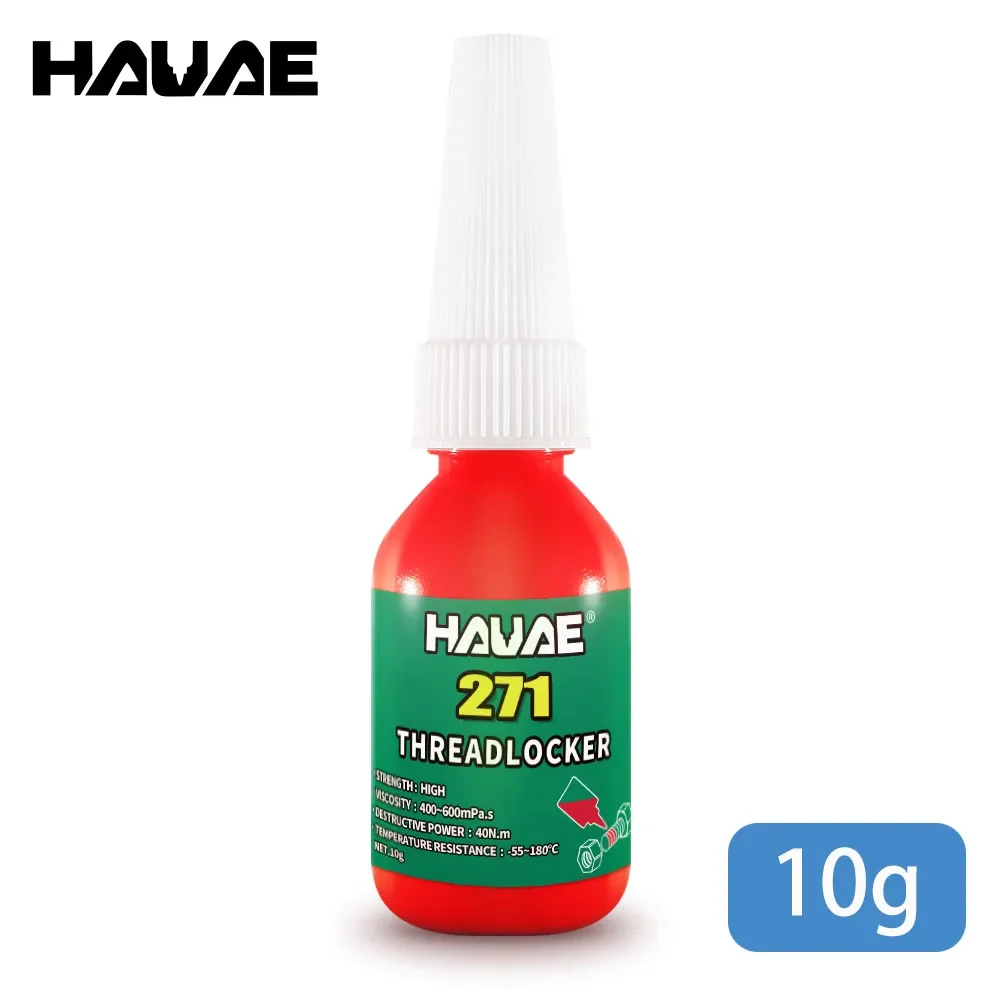 10 г резьбовой клей hauae 271 высокопрочный маслостойкий зеленый анаэробный винтовой