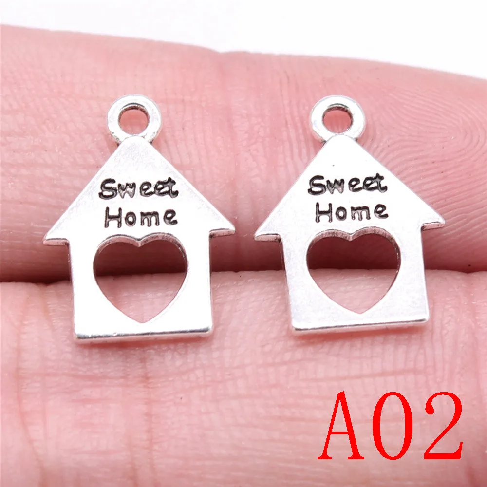 Family Heart Charm Pendant Jewelry Findings Components Handmade | Charms