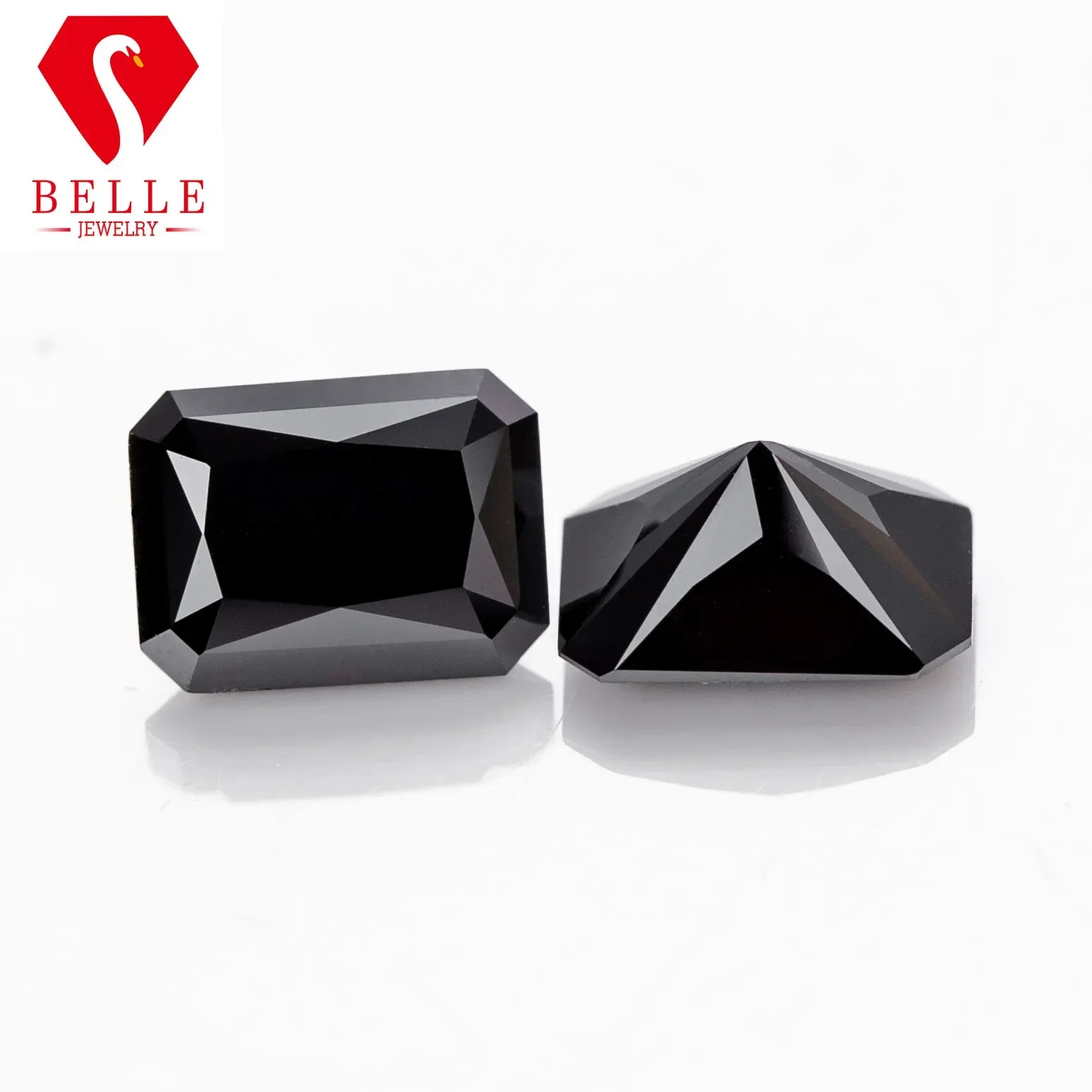Черный муассанит BELLE 4x6-9x11 мм VVS1