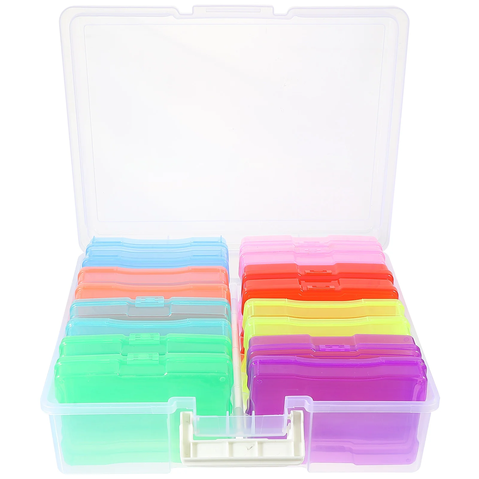 

Plastic Containers Photos Carry Case Electronic Component Card Small Objects Organizer Storage Pictures Holder
