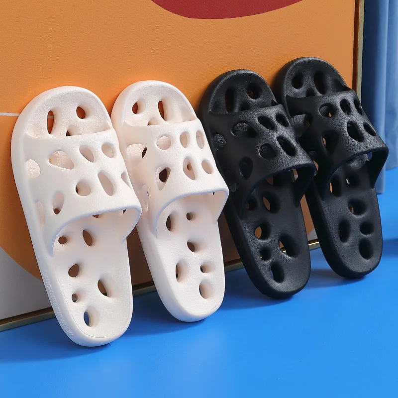 

Bathroom slippers female summer trample excrement feeling indoor home shower leakage non slip couple sandals men