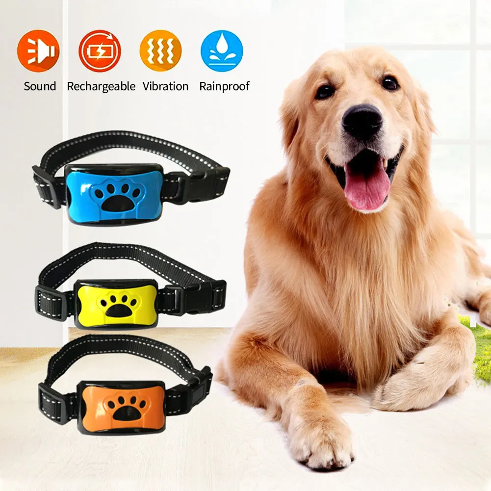 

Pet Dog Anti Barking Device USB Electric Ultrasonic Dogs Training Collar Dog Stop Barking Vibration Anti Bark Collar Dropship