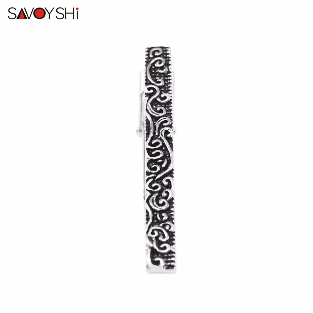 Классические Зажимы для галстука SAVOYSHI мужчин высокое качество черная эмаль