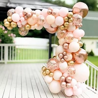 hot balloon garland arch kit wedding birthday party decoration for home baby shower rose gold confetti latex balloons