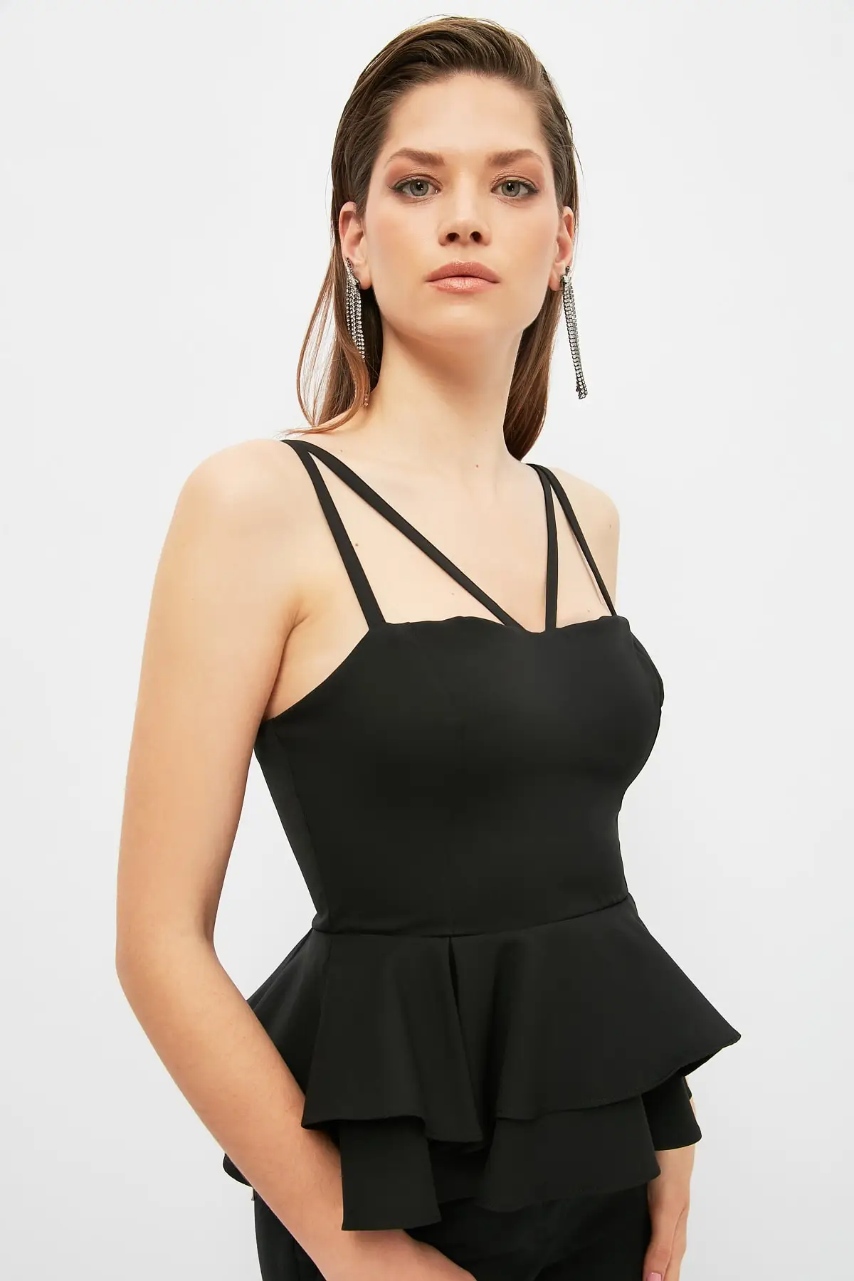 

Trendyol воротник подробная Bluz TPRSS21BZ1992