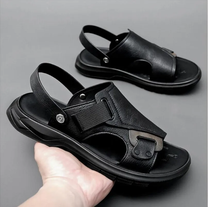 

Мужские сандалии, летняя новая Повседневная Уличная пляжная обувь, Мужская дышащая модель 2023, повседневная обувь