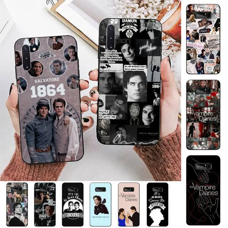 

The Vampire Diaries Damon Phone Case for Samsung Note 5 7 8 9 10 20 pro plus lite ultra A21 12 72