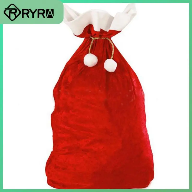 

Santa Sacks Drawstring Gift Bags Xmas New Year Decoration Velvet Gifts Storage Bag Xmas Present Toys Santa Sack Bags Large