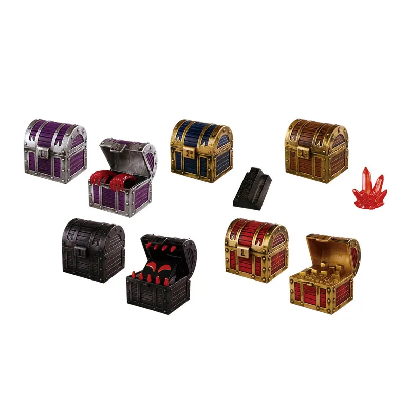 

TOMY Gashapon 1/12 легендарный сундук сокровищ SP миниатюрная сцена реквизит для коробки сокровищ Demon детская игрушка Рождественский подарок