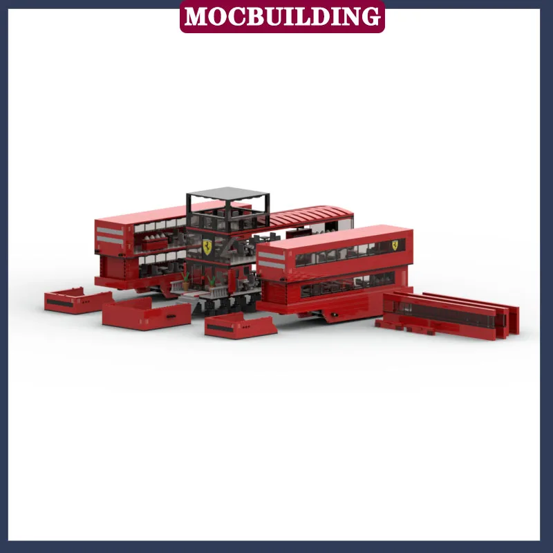 Гоночная модель MOC F1 строительный блок прицеп сборка парковки Коллекционная