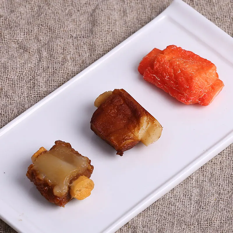 Имитация свиных ребер стейков швабры искусственная китайская еда модель