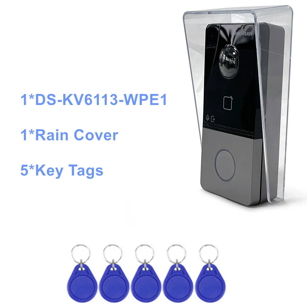 

Беспроводной видеодомофон Hikvision DS-KV6113-WPE1(C)