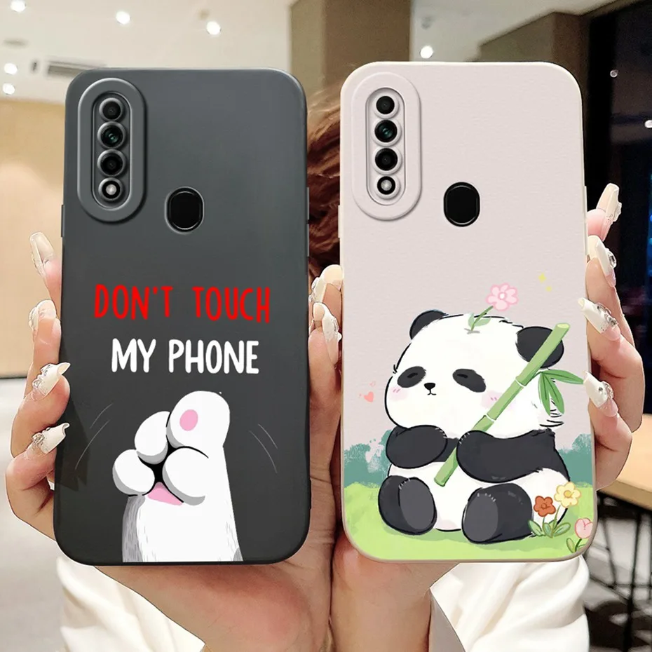 Защитный чехол для объектива OPPO A31(2020) / A8 (2019) милая мультяшная Мягкая силиконовая