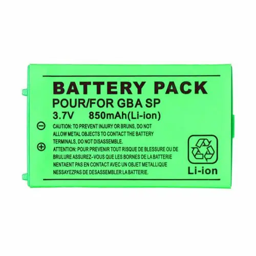 

Li-Ion Rechargeable Battery Replacement for Game Boy Advance SP