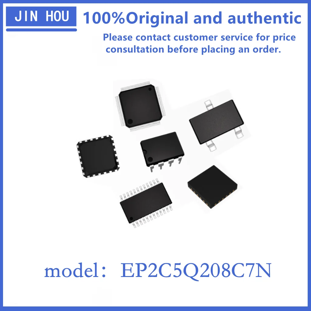 

Original authentic EP2C5Q208C7N packaged FBGA-208 field programmable gate array IC in stock