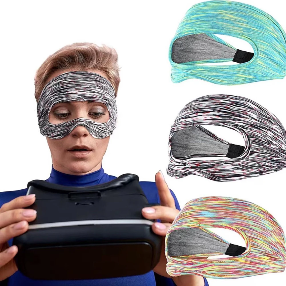 

VR Accessories Eye Mask Cover Breathable Sweat Band Adjustable Sizes Padding with Virtual Reality Headsets For Oculus Quest 2 1
