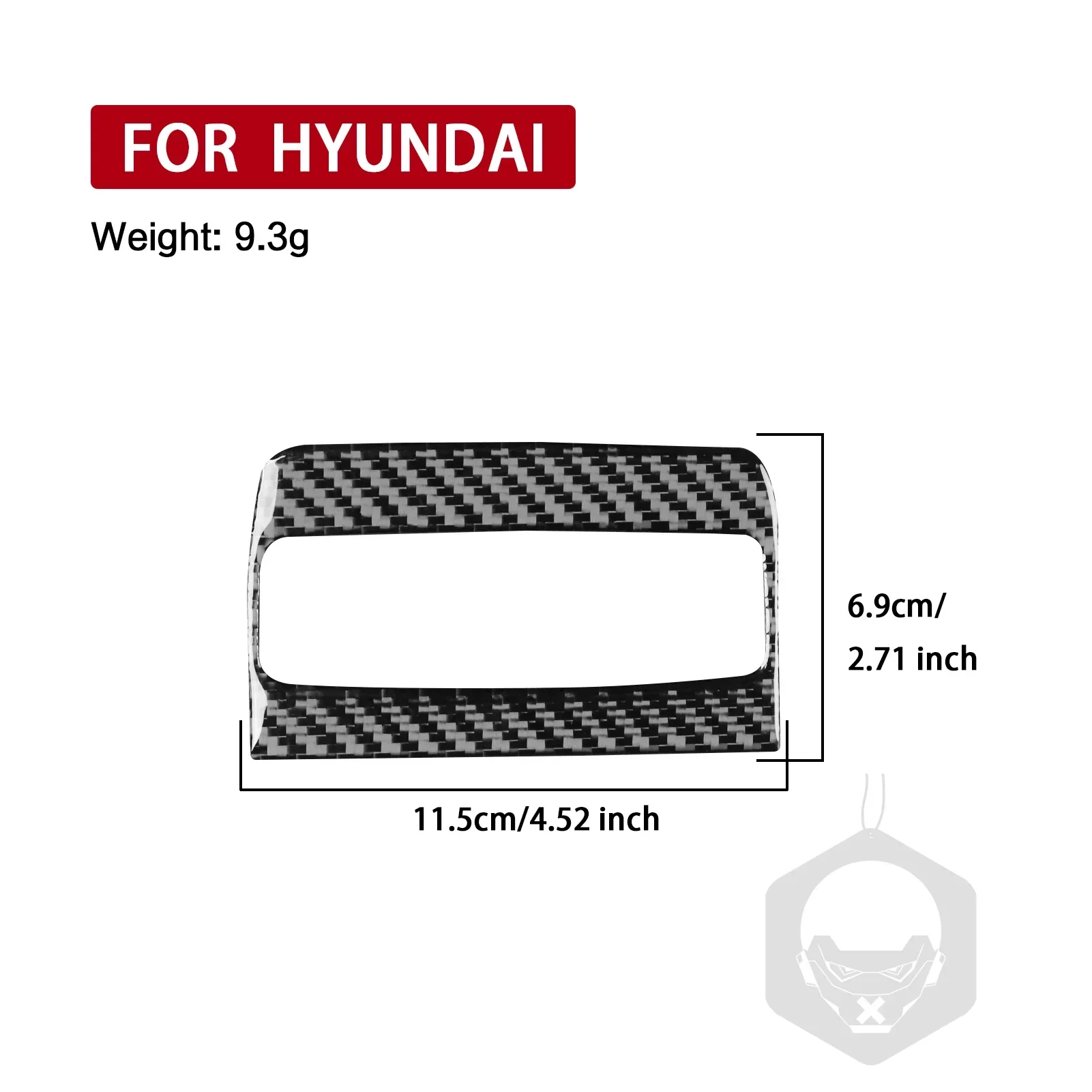 Для Hyundai Sotana 2015-2017 задний подлокотник из настоящего углеродного волокна