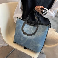 2022 new ladies retro large capacity shoulder bag fashion commuter versatile messenger bag popular handbag tote bag shopping bag
