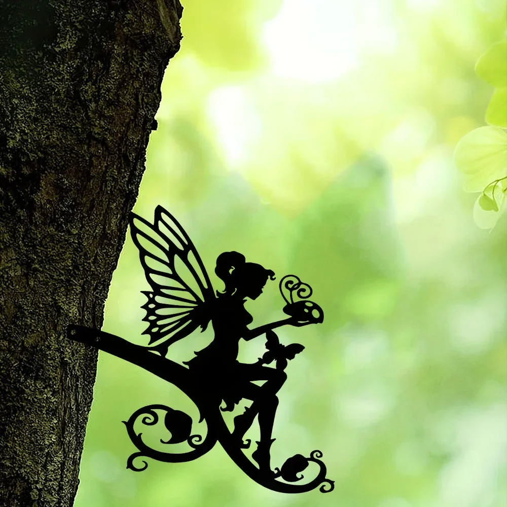 Очаровательная Металлическая Бабочка Декоративный Садовый Кол Уличный Двор