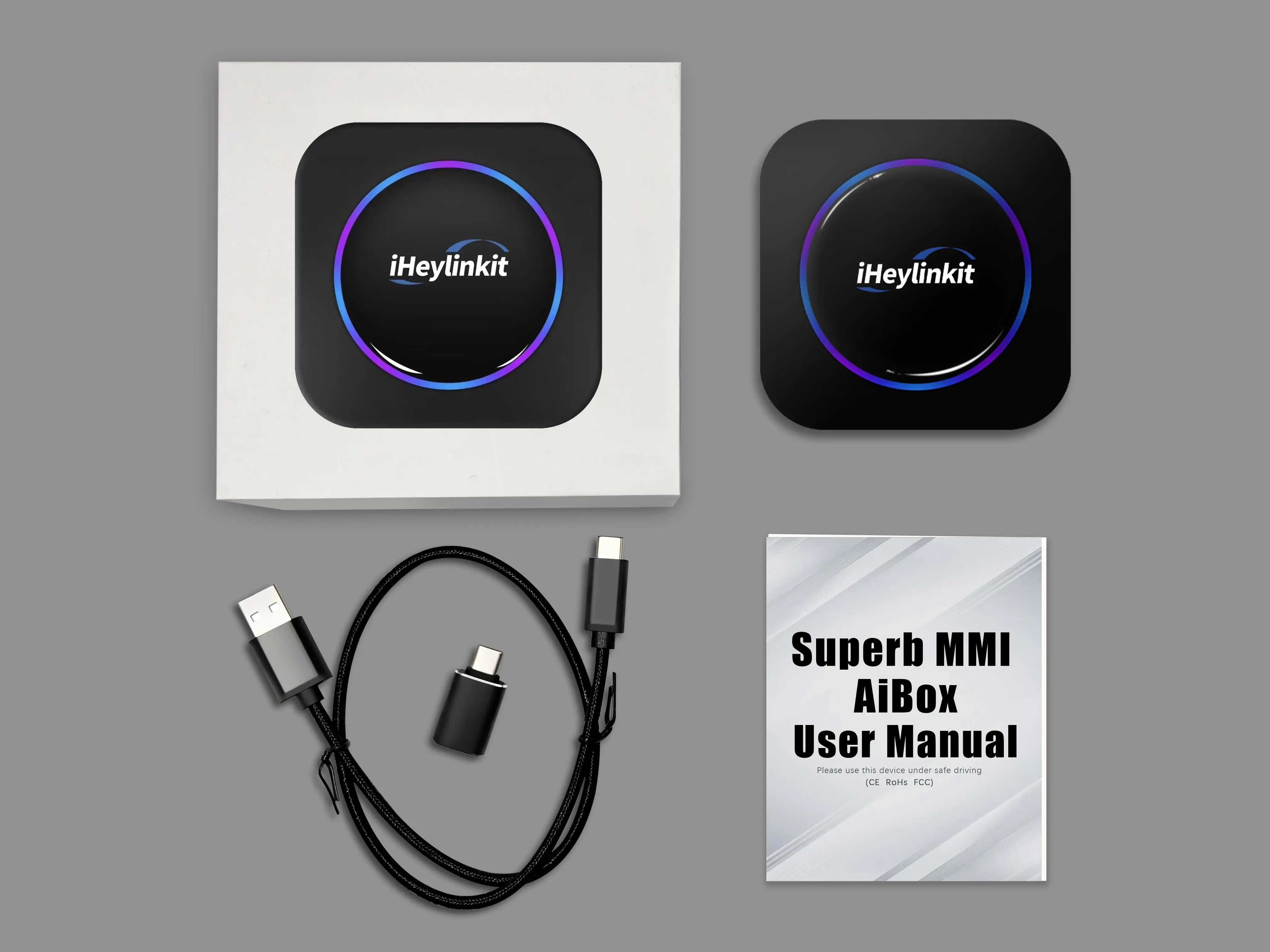

IHeylinkit беспроводной AI Box AN 10 коробка CarPlay адаптер с SIM-картой TF порт 8 ядер 4G Smart Link GPS CarPlay для Benz для Toyota