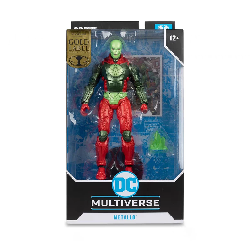 Оригинальная многосторонняя металлическая Золотая фигурка Mcfarlane Dc 18 см набор для