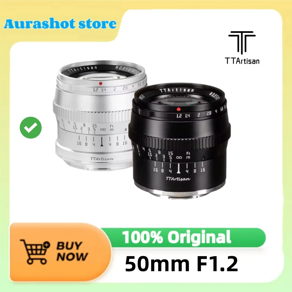 Фото Объектив TTArtisan 50mm F1.2 APS-C с ручной фокусировкой для камер SONY E, FUJI XF, Canon M, Panasonic, Olympus M4/3, Nikon Z, Leica L, Canon R №1