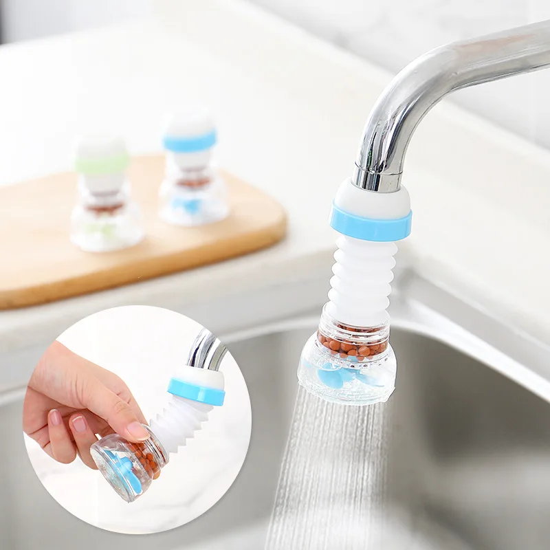 

Faucet Filtration And Splashproof Shower, Bathroom Rotatable Faucet Extension Device, Kitchen Plastic Water-saving Device