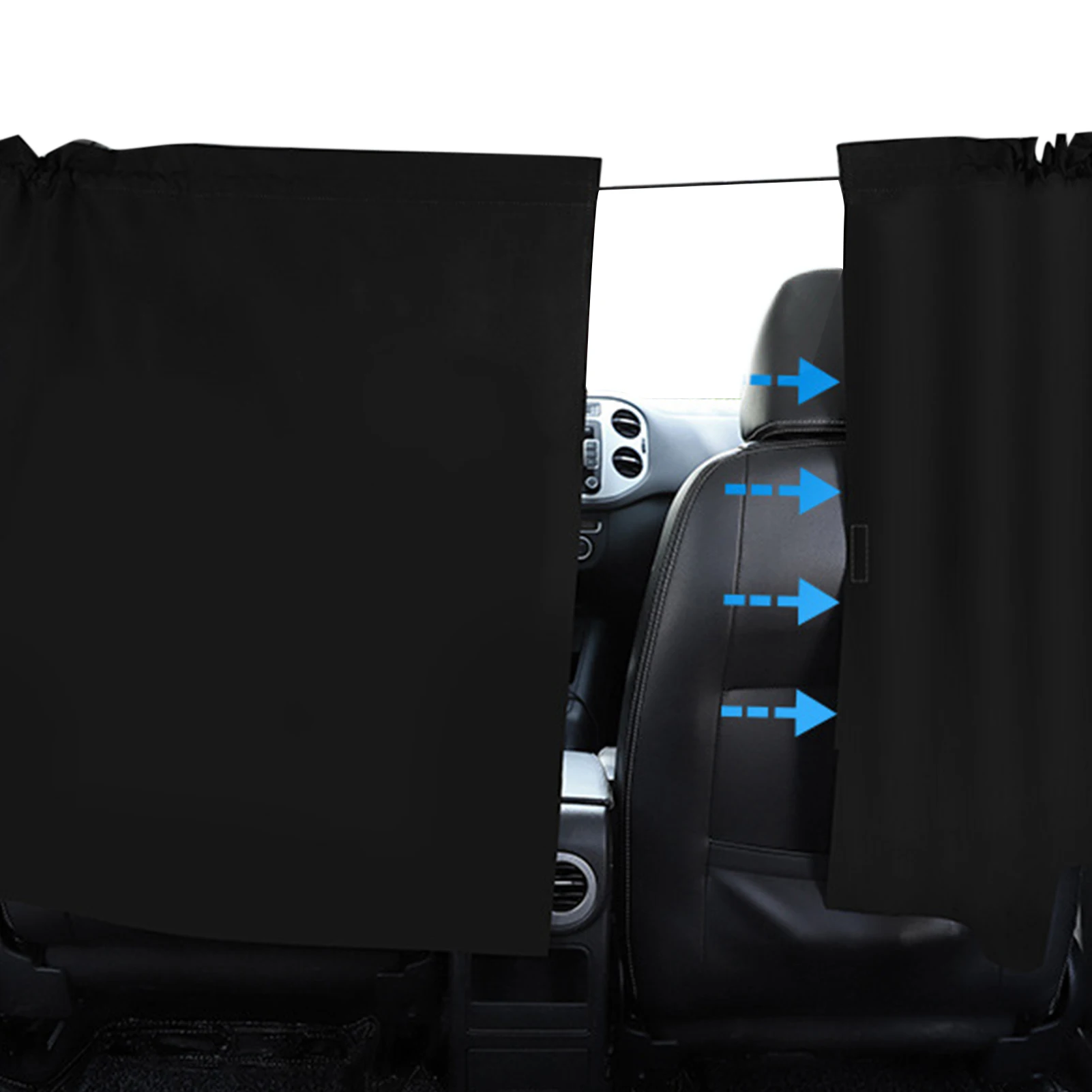 

Car Universal Curtain Divider | Car Privacy Blackout Window Shades | Easy Removable For Breastfeeding And Sun Protection Auto