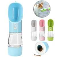portable 2 in 1 pet water dispenser feeder dog water bottle cat drinking bowl for dog cat outdoor walking travel pet product