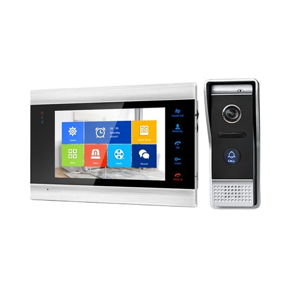 

Tuya Mobile Phone APP Two Ways Intercom wifi Color Video Door Phone /Door Bell / Video intercom for Villa and Apartment PST-DB09