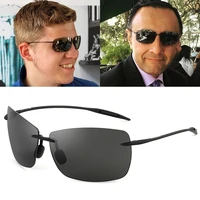 jackjad vintage classic rimless style ultralight tr90 polarized sunglasses for men sports driving fish brand design sun glasse