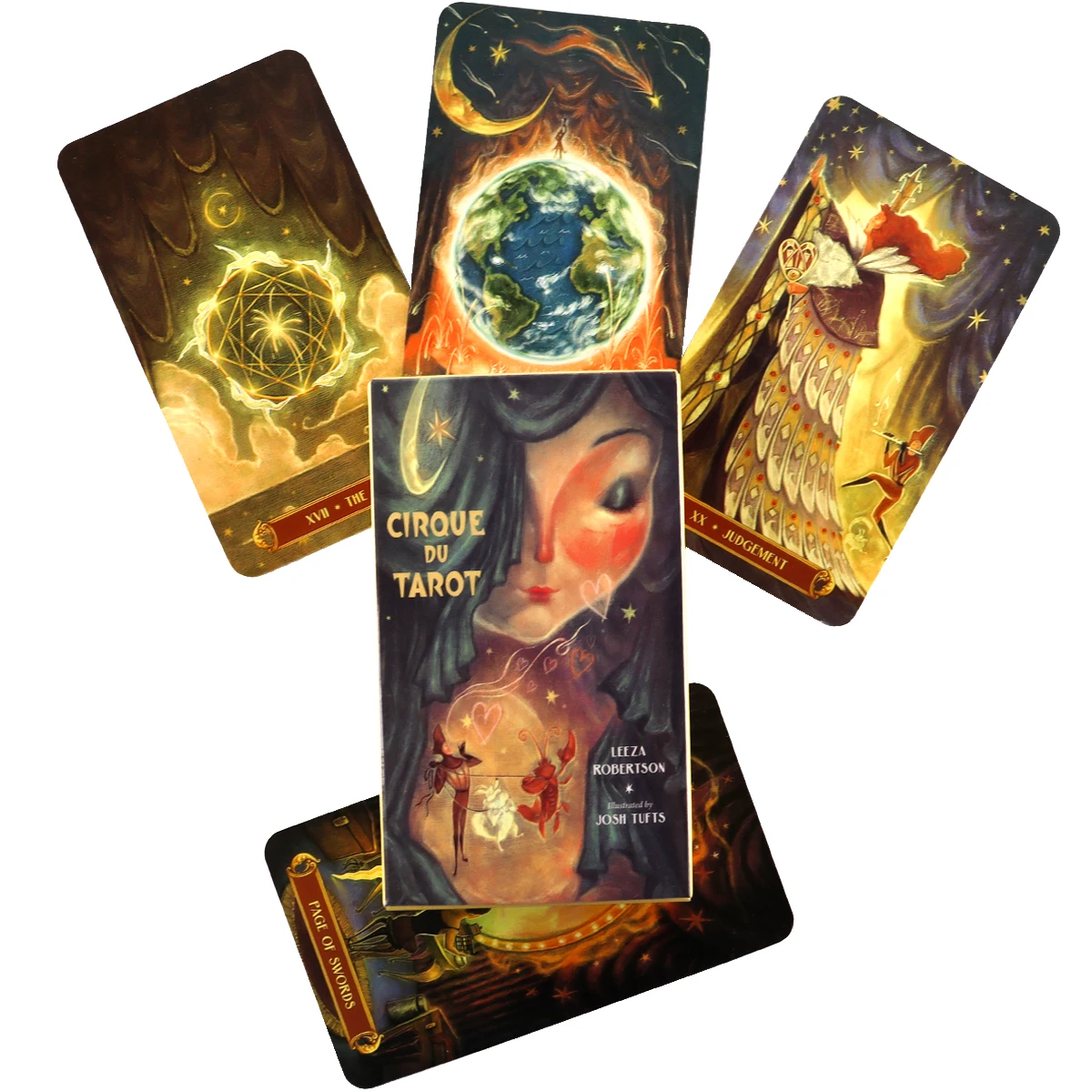 

Cirque Du Tarot Cards By Leeza Robertson High Quality 78 Cards Divination Party Board Game Tarot and A Variety of Tarot Options