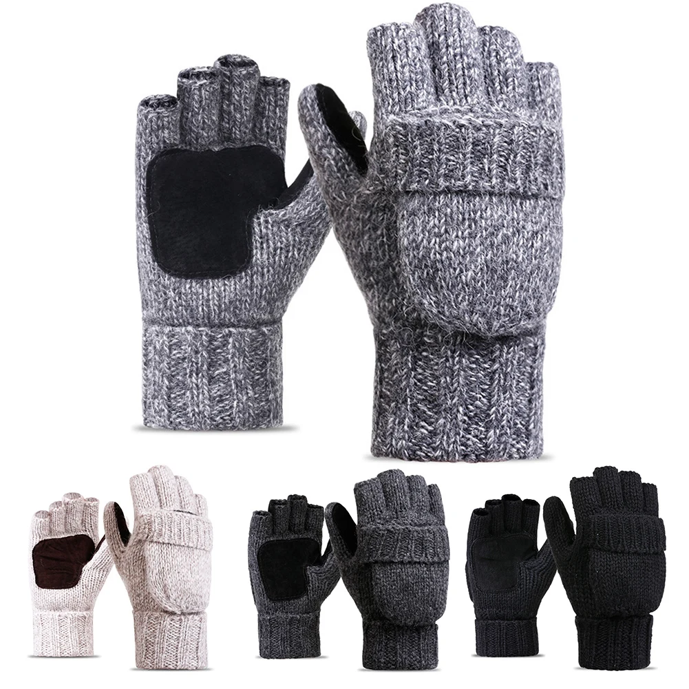 Перчатки для рыбалки охоты Нескользящие кабриолетовые варежки холодной погоды