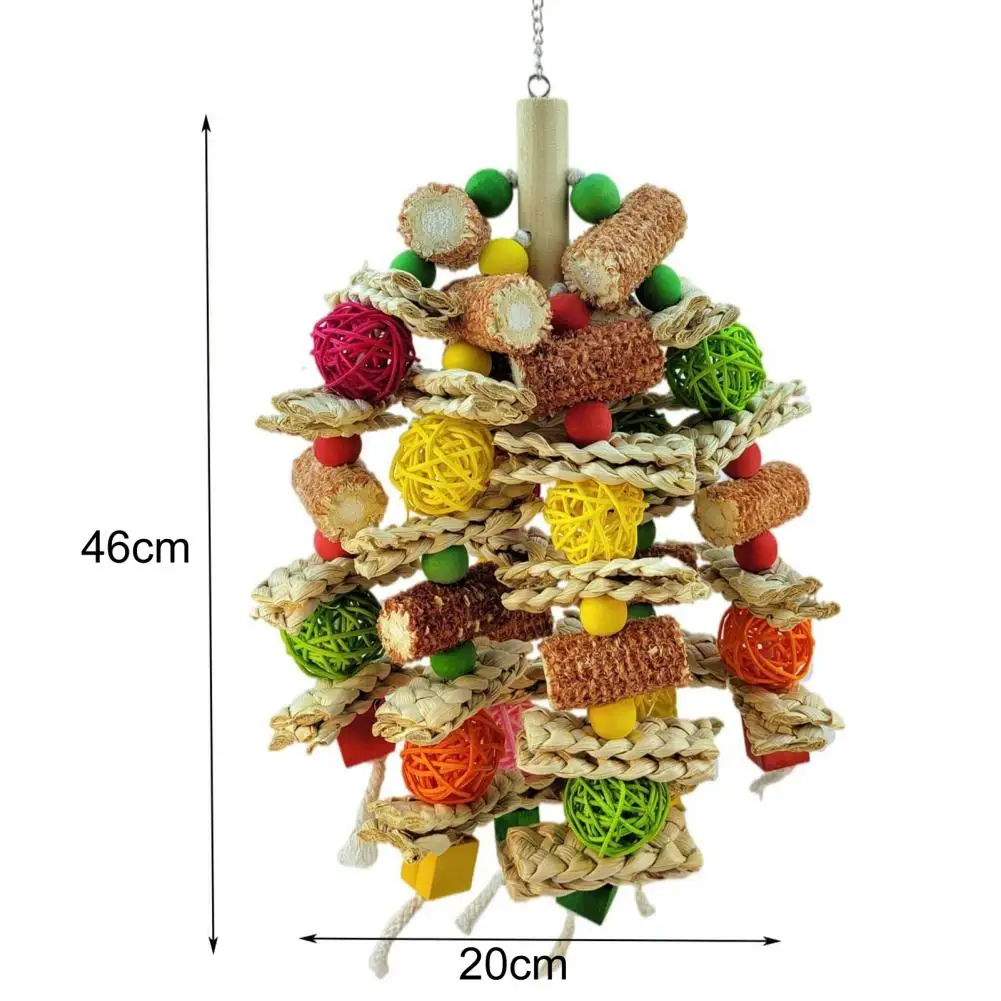 

Eco-friendly Bird Toy Playing Toy Parrot Toy Bite Resistant Parrot Hanging Cage Toy Intellectual Training