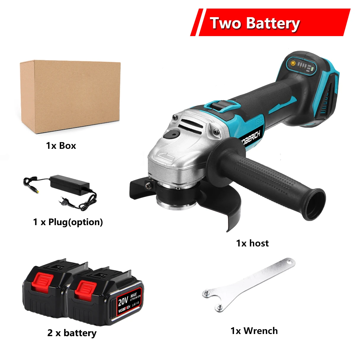 

Аккумуляторная угловая шлифовальная машина WOBERICH 125 мм для аккумулятора Makita 18 В