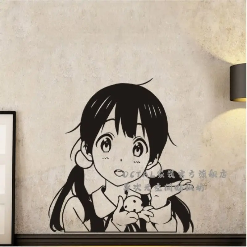 Тамако, рынок, настенные наклейки, виниловые наклейки на стену киташирасава, декоративные украшения для дома, аниме, автомобиль