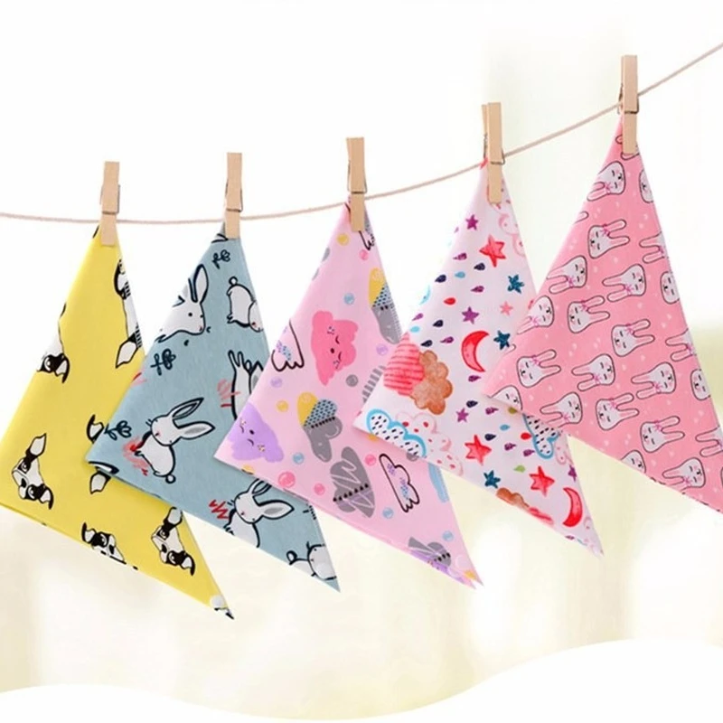 

Dog Bandanas Triangle Scarf Cotton Plaid Saliva Towel Pet Neckerchief Skin-friendly Bow Ties Pet Grooming Accessories