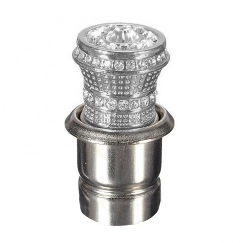 

Универсальный блестящий автомобильный Штепсель питания 20 мм розетка из искусственного кристалла нагреватель прикуривателя Сияющий автомобильный Декор