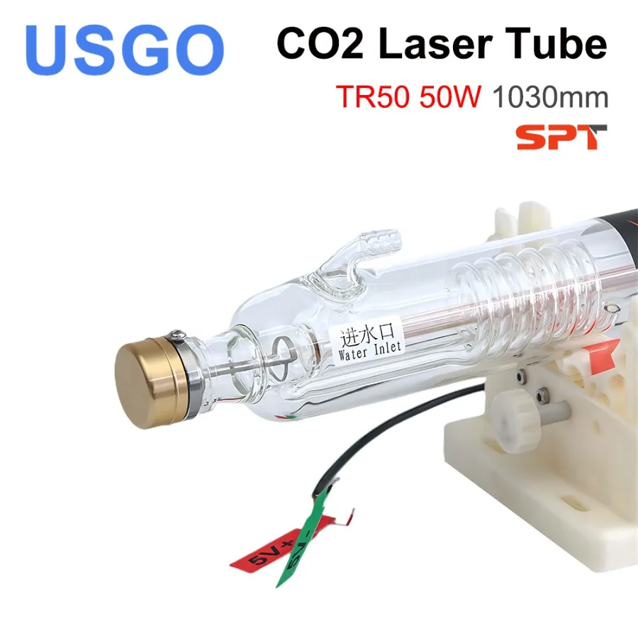 USGO SPT TR50 50-70W Co2 лазерная трубка длиной 1030 мм диаметром 80 мм для CO2 лазерной лампы