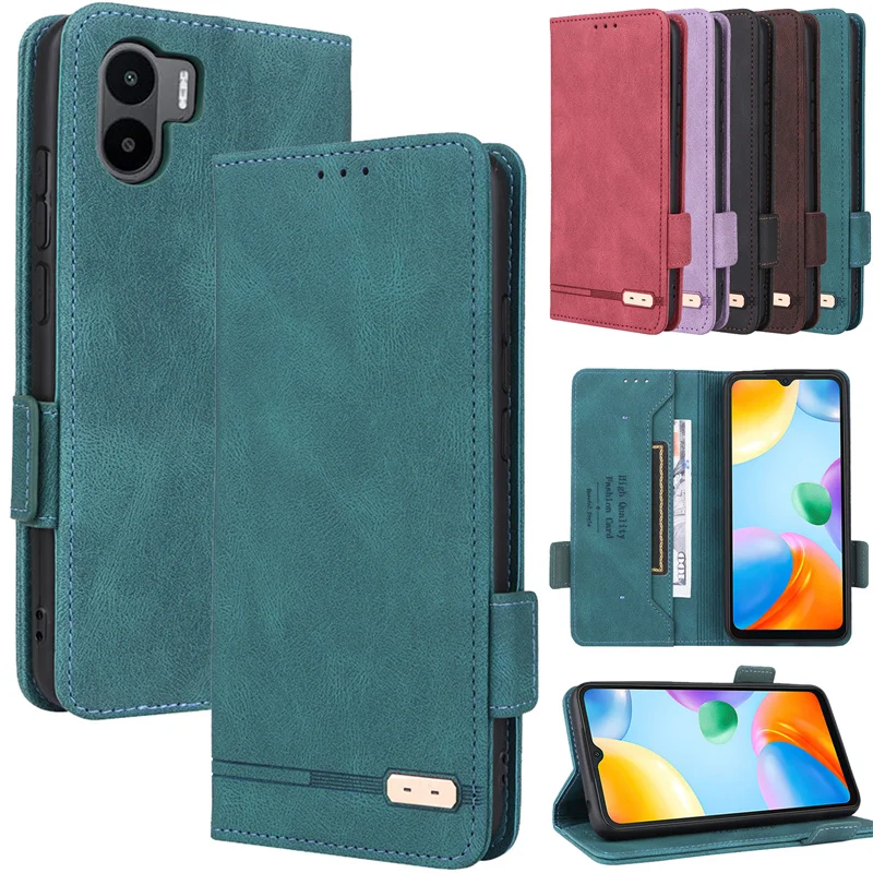 

Luxury Magnetic Buckle Attraction Leather Case on For Xiaomi Redmi A2 A2 redmia2 a 2 A1 A 1 Cover Capa Protect Mobile Phone Case